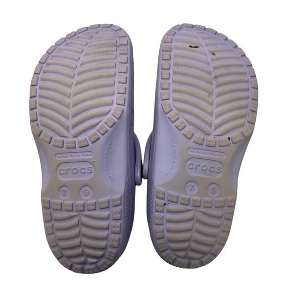 Crocs purple Classic Clogs M 7 W 9 Unisex heel slip on sandal shoes - Picture 5 of 8